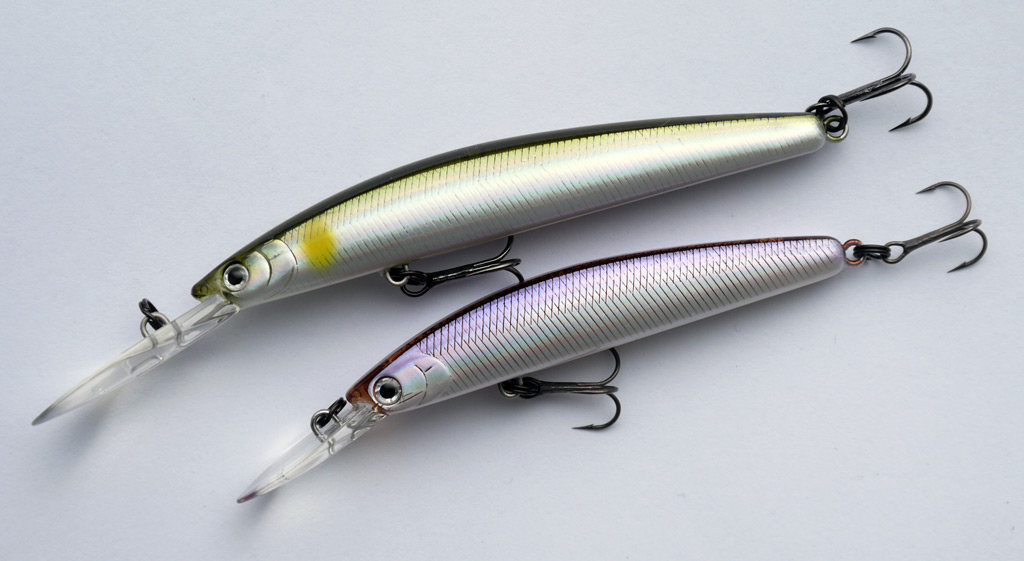 Daiwa double clutch 60mm vs 75mm fishing lure