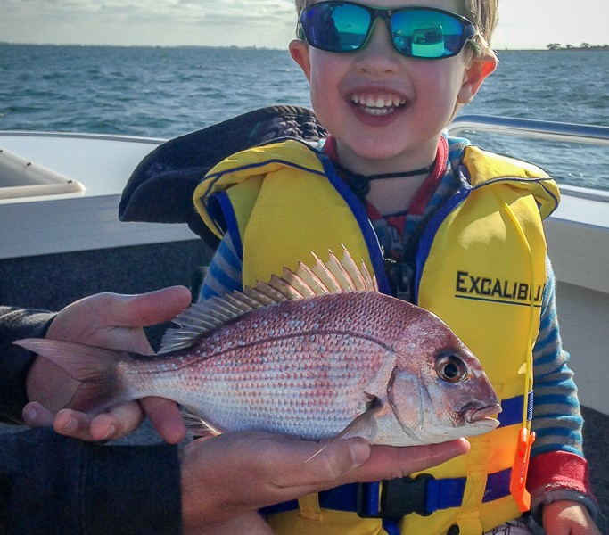 snapper kids fishing