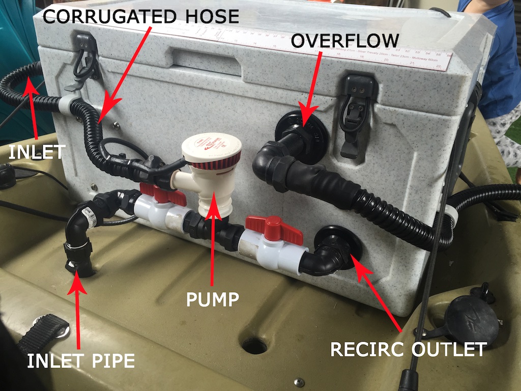 DIY: Hobie Kayak Livewell Electric pump upgrade