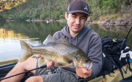 Wilderness kayak Bass fishing